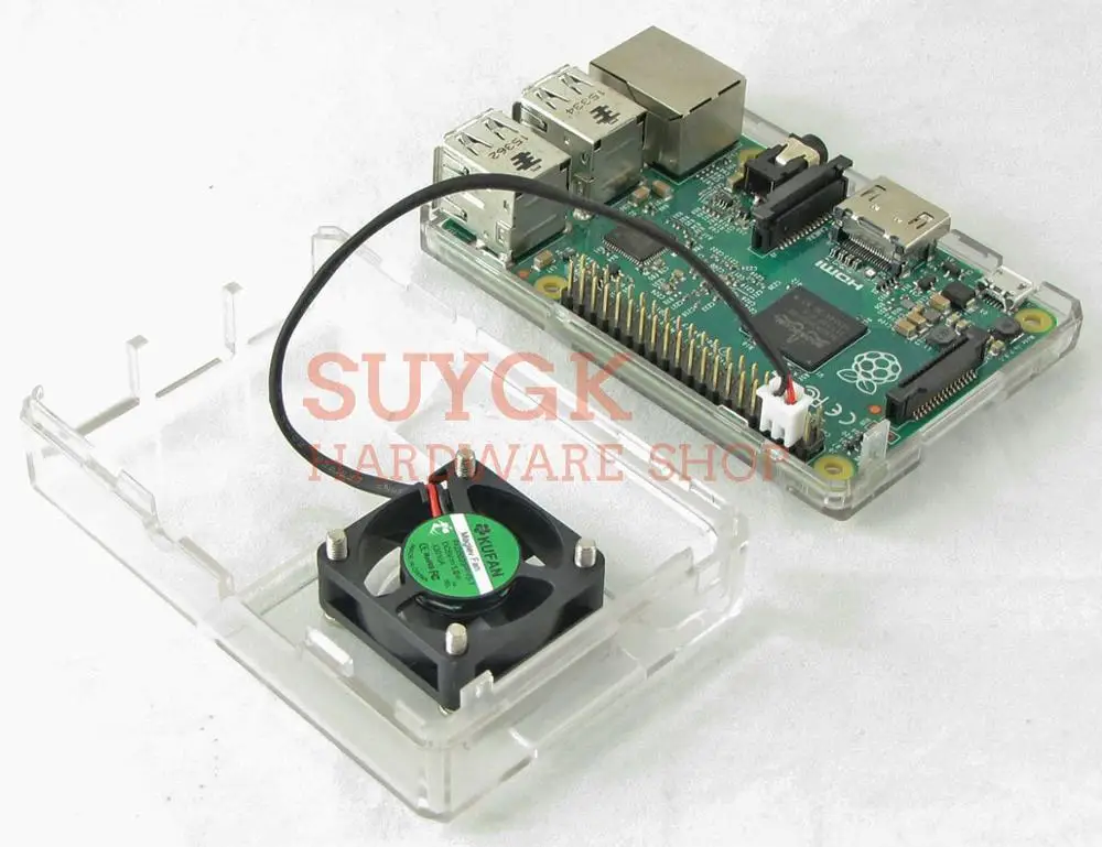 Raspberry PI 3 Model B+ Плюс Прозрачный чехол Корпус коробка для Raspberry PI 2, PI3 Модель B, PI 3B