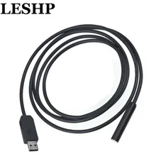 LESHP 2 м 10 мм объектив HD 720P CMOS водонепроницаемый USB эндоскоп 4 Светодиодная трубка инспекционная Камера Эндоскоп змея трубка для Android Phone PC