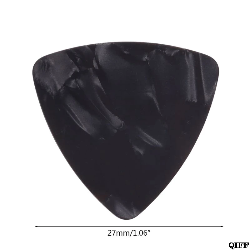 Прямая поставка и медиатор для гитары 100 шт треугольные целлюлоидные инструменты 0,46 мм случайный цвет APR28
