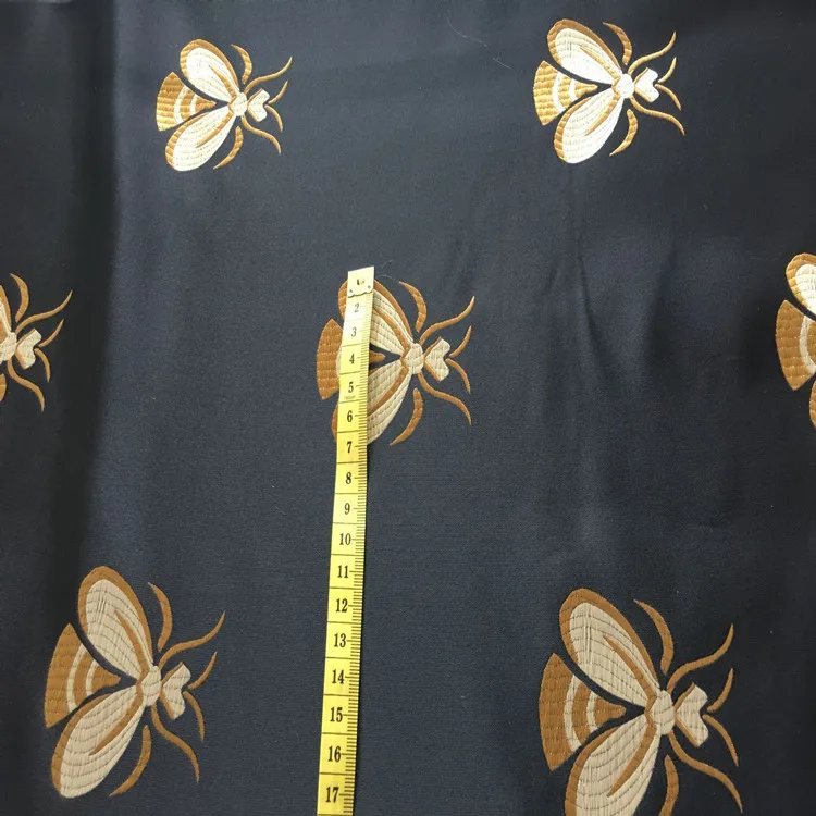 SASKIA 1 метр парча жаккардовая ткань высокая плотность пчела 6" полиэстер материал шитье женское платье ткань пэчворк Zakka ткани