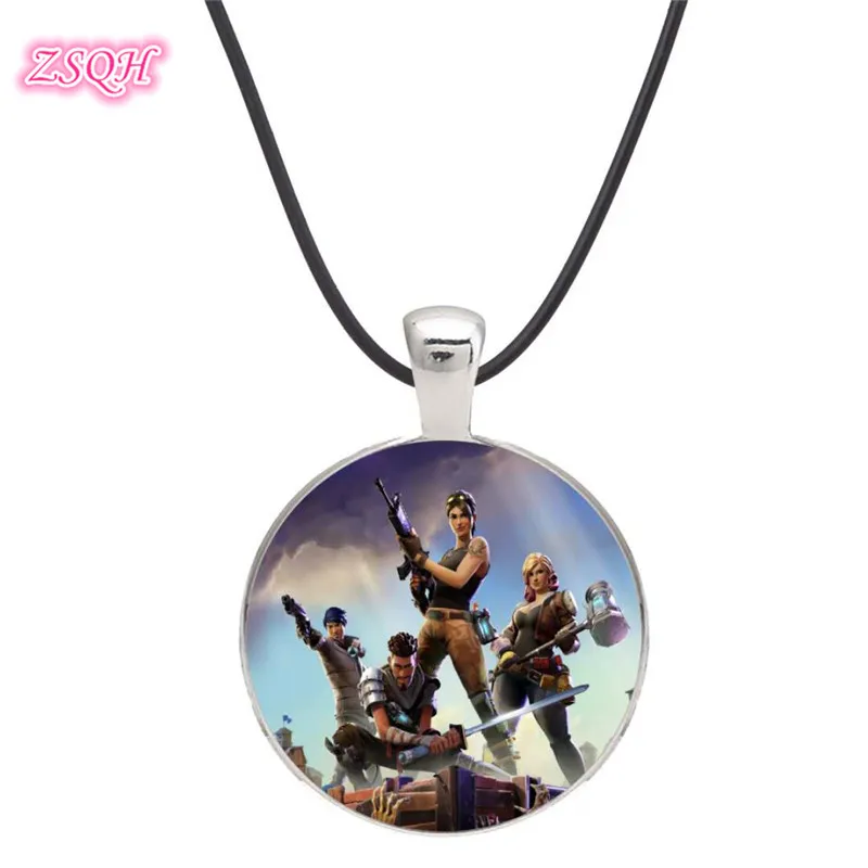 

ZSQH fortress night Fortnight Llama Trailblazer Necklace Fortnited Battle Royale Cosplay prop Pendant Fashion Jewelry For Kids