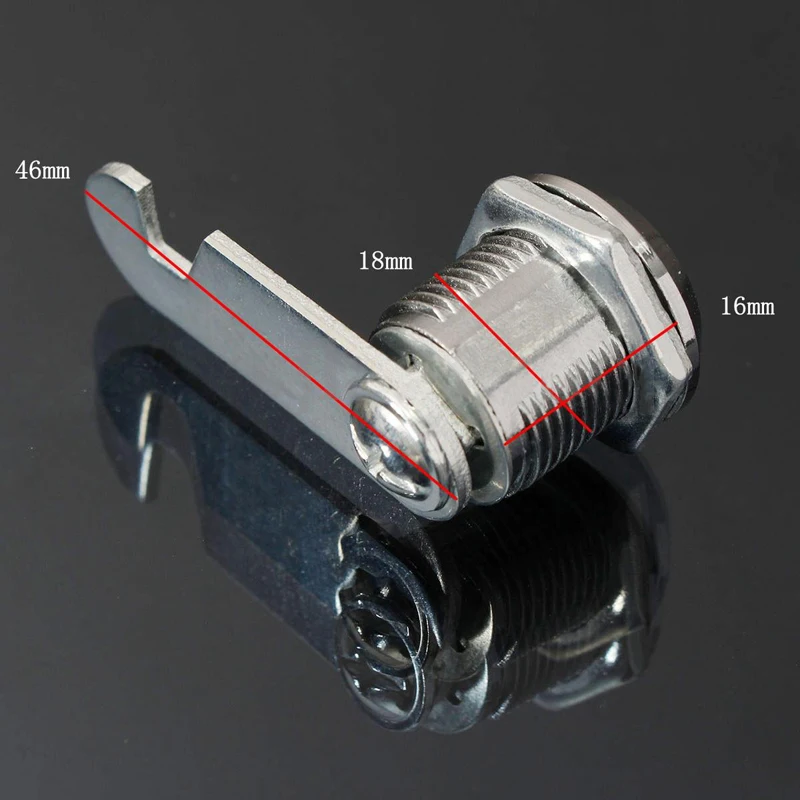 16/20/25/30mm Cam Lock Door Cabinet Mailbox Drawer Cupboard Locker + 2 Keys DIY Cabinet Tools