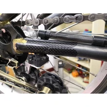 Углеродное волокно рамка цепи защитная наклейка для Brompton складной велосипед задняя вилка