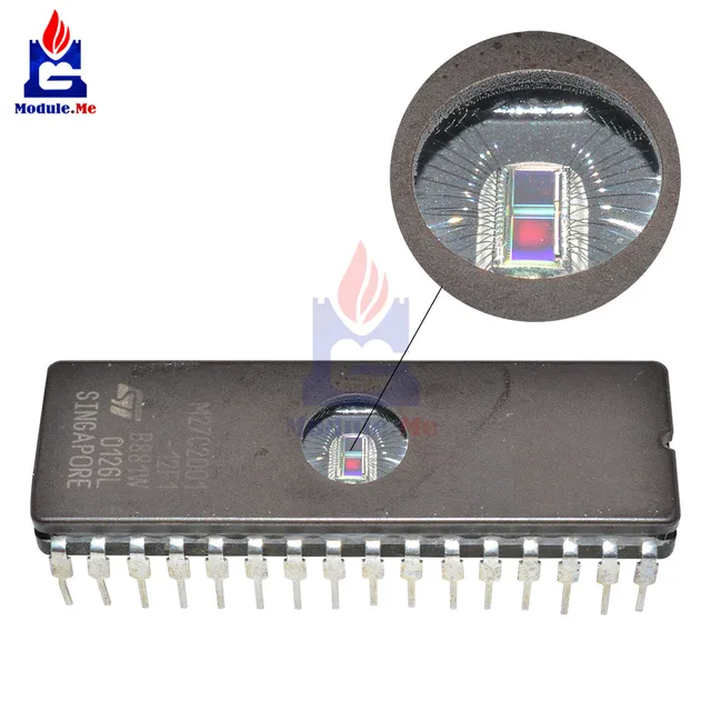10 Piezas De EPROM M27C4002-10F1 DIP-40 - Reacondicionadas, Marca ST, Para Reparación O Reciclaje Electrónico