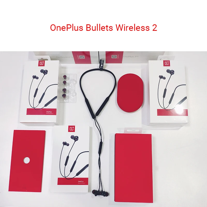Наушники OnePlus Bullets Wireless 2 AptX оригинальные гибридные наушники вкладыши с магнитным