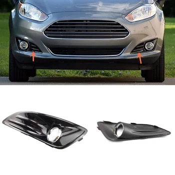 

Auto Refit For Ford Fiesta 2014-2016 2PCS Black Front Fog Lamp Grille Cover