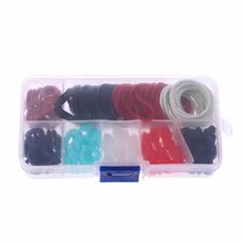 180 шт резиновые уплотнительные кольца Подушечка для булавок Перманентный макияж тату набор с корпусом круглый#10B00144