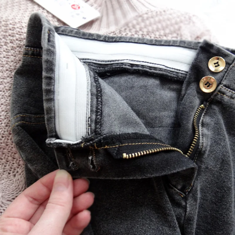 Высококачественные Популярные Модные весенне-зимние женские брюки из хлопка с высокой талией Плюс Размер обтягивающие брюки-карандаш женские длинные