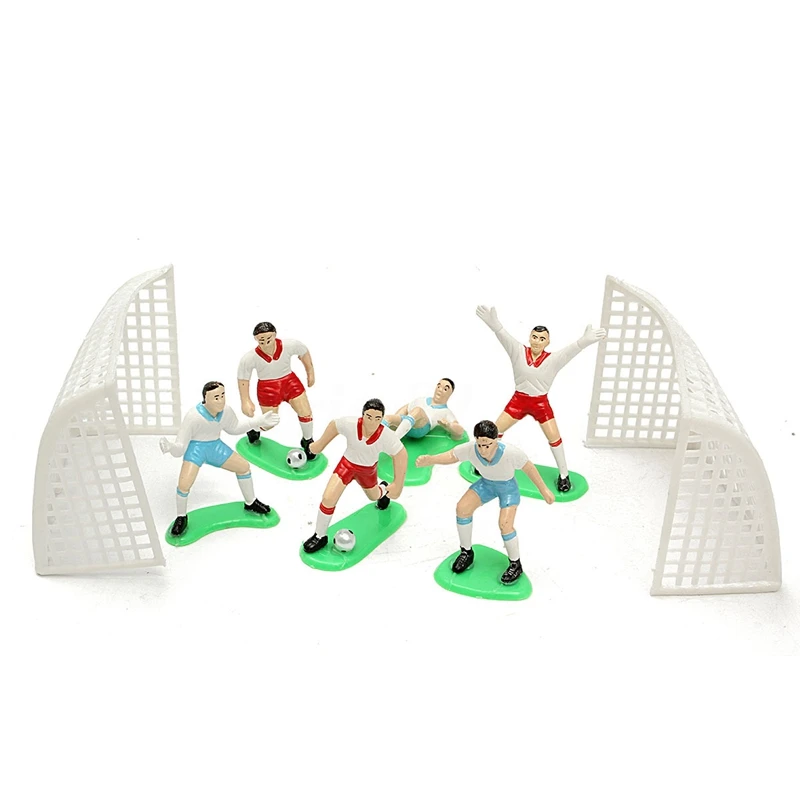 

TOP!-8PCS Soccer Football Cake Topper Player Decoration Tool Birthday Mold Mould Set