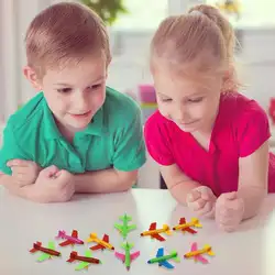 1 комплект мини Собранный пластиковый самолет модели образовательных игрушек подарок для детей