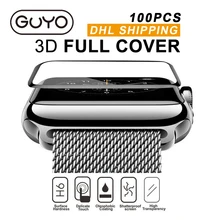 100 шт DHL 9 H твердость экрана протектор для Apple Watch Закаленное стекло пленка для Apple Watch 38 мм 42 мм серии 2 3 1 Защитная