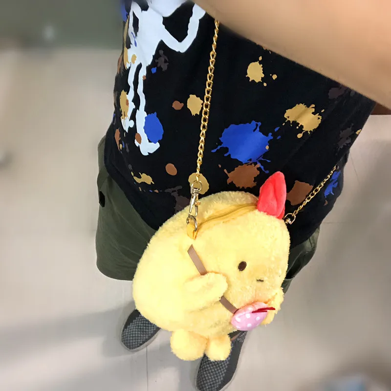 Kawaii японский мультфильм Sumikko Corner San X био плюшевый рюкзак кошелек для монет ручной