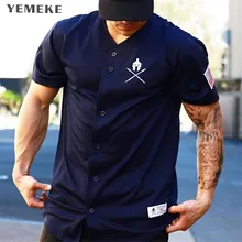 YEMEKE Gyms T shirt Crossfit Brand Clothing Fitness T-shirt compression Short Sleeve Tshirt Bodybuilding Workout Tee-shirt