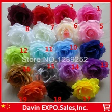 Yoshiko 500 шт/партия 19 цветов 10 см искусственные розы Шелковые головки цветов поддельные цветы для свадьбы дома DIY вечерние украшение для банкета