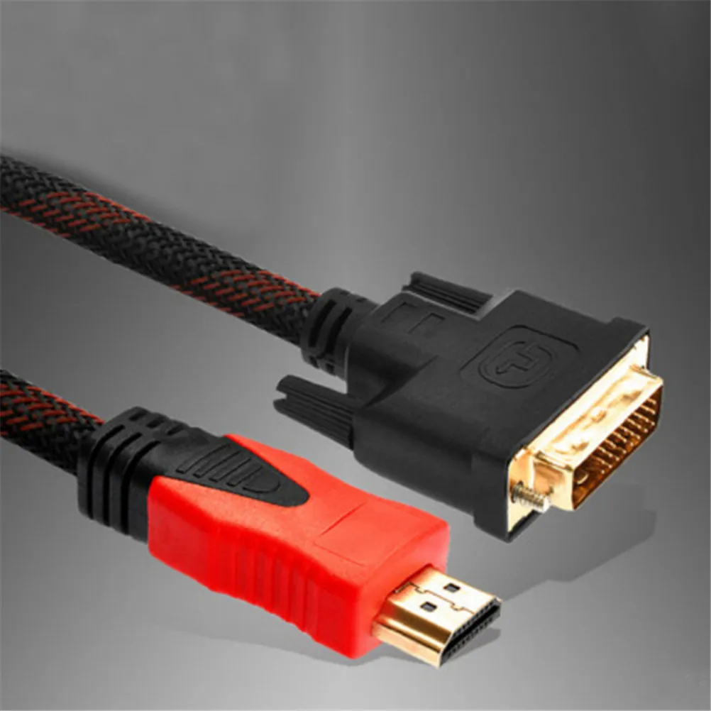 1.5M High Speed HDMI DVI Digital Audio Cable 5FT DVI-D Male To HDMI FNRG Cable 1.5M High Speed HDMI DVI Digital Audio Cable 5FT DVI-D Male To HDMI FNRG Cable