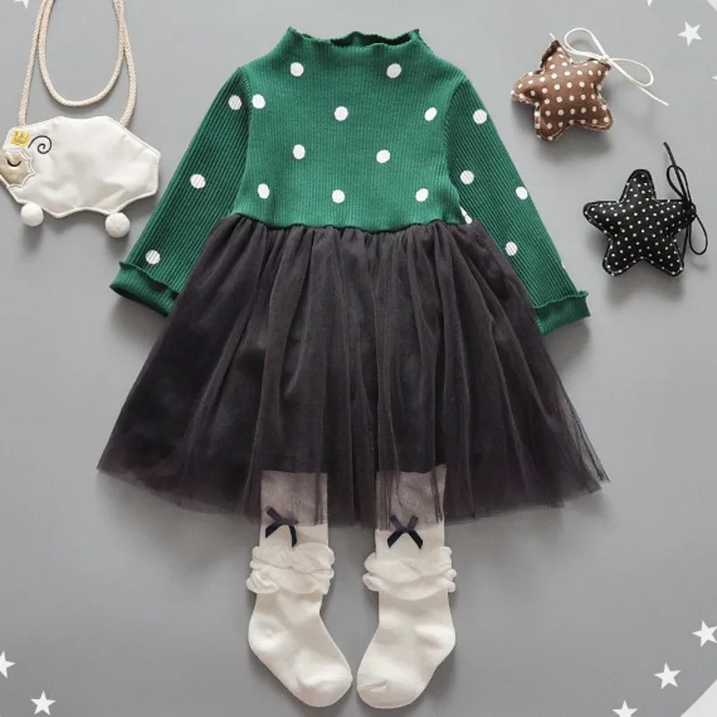 

New Baby Dress Ball Gown Baby Girl Clothes Knee-length Robe bebe fille Baby Girl Dress 6BY026