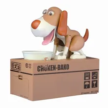 1 Piece Robotic Dog Money Box Money Bank Automatic Stole Coin Piggy Bank Money Saving Box