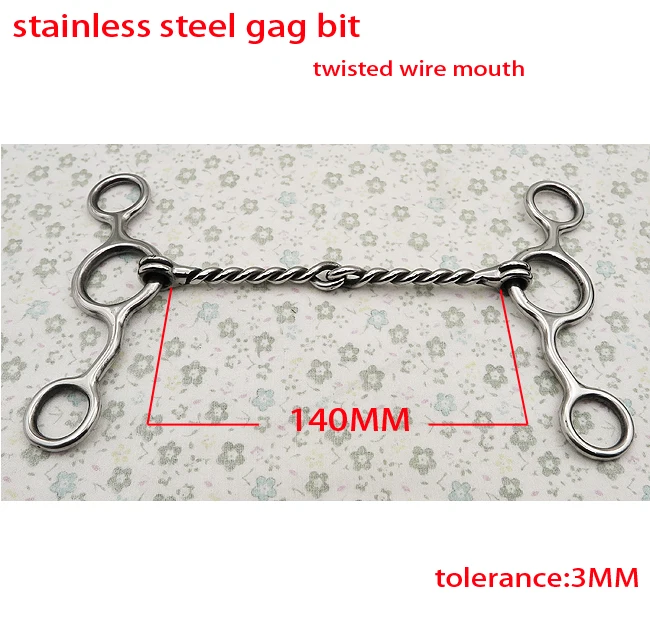 ГАГ-бит из нержавеющей стали, одинарный провод витой соединенный рот.(SBT0134