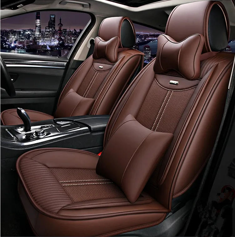 

Good quality! Full set car seat covers for Volkswagen Tiguan LWB 5 seats 2019 comfortable eco seat covers for Tiguan LWB 2018