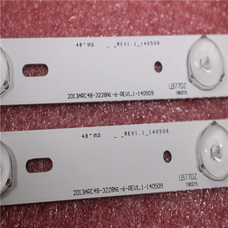 

New kit 10 PCS 6LED 525mm Replacement for Samsung 2013ARC48-3228N1-6-REV1.1 LSC480HN05-A48-LB-6436 B48-LW-5433 LE48A5000