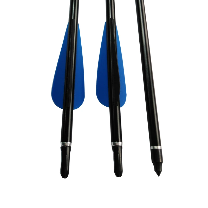 12 Pcs 2219 Aluminum Arrow Shaft Length 30" Fixed Bullet Point Shooting Practice Archery Bow