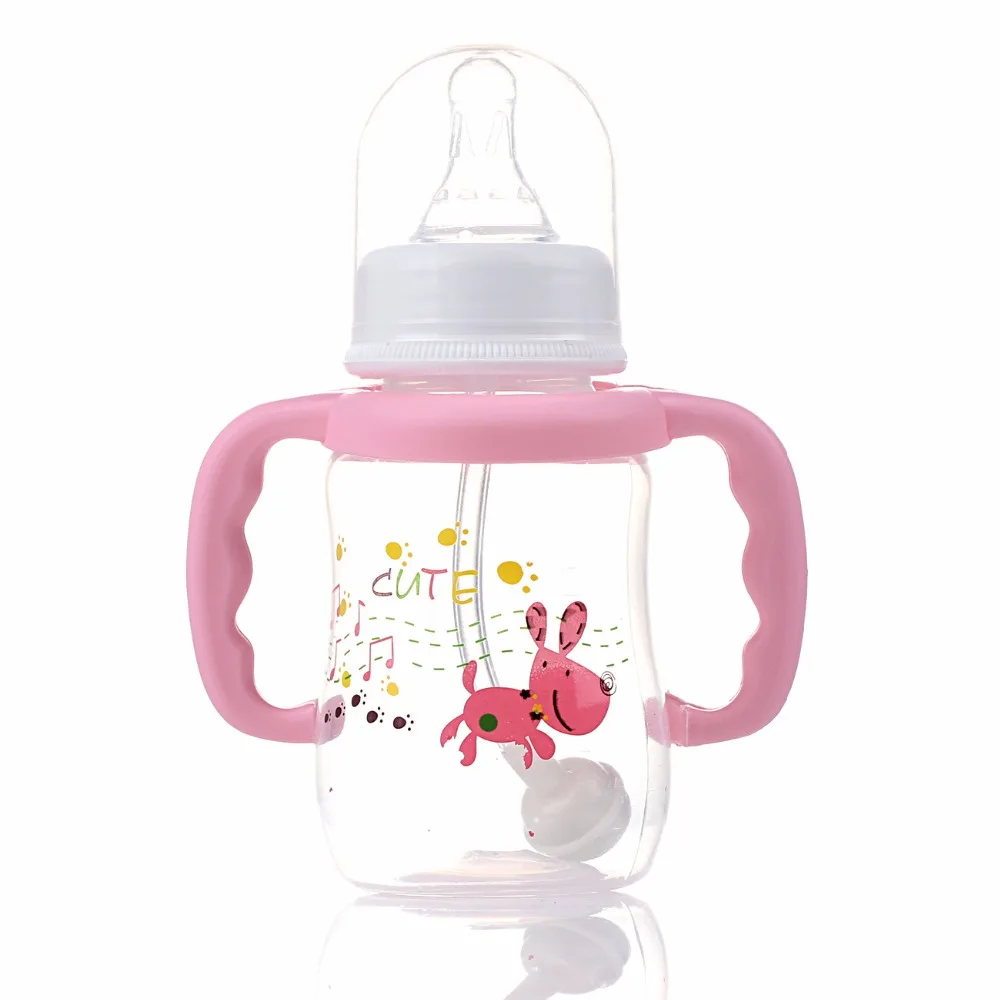 1pc Newest 150ml Baby Feeding Bottle with a Straw BPA Free Children