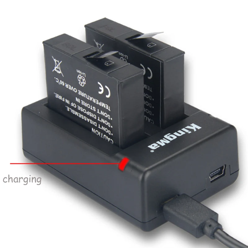 Зарядное устройство с двумя USB портами для камеры xiaomi Mijia mini 4k светодиодный экран