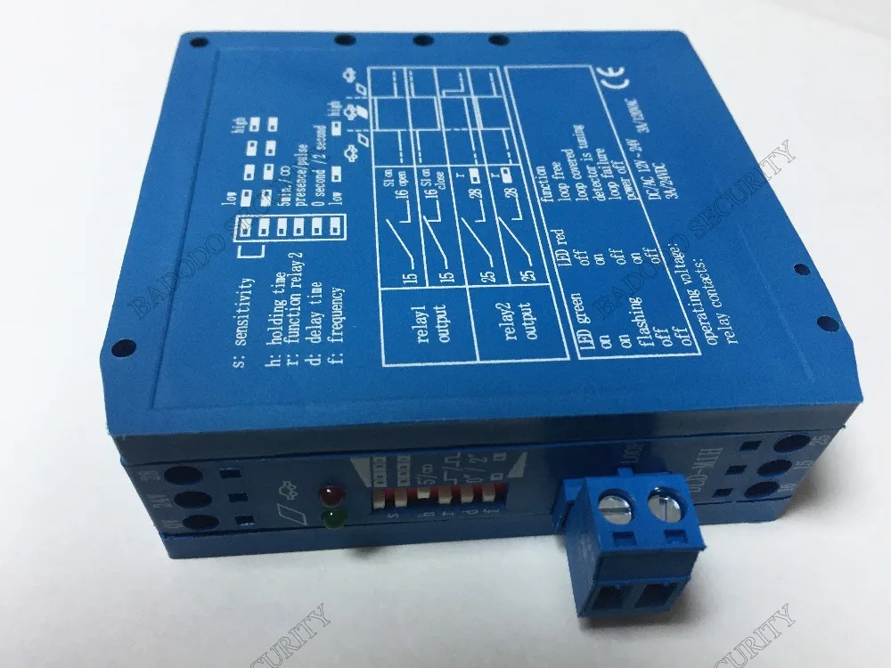 Автоматический контроль сигнала синий детектор петли управления двойной 12 V/24VDC детектор транспортного средства магнитный с 0,75 мм* 50 m катушкой