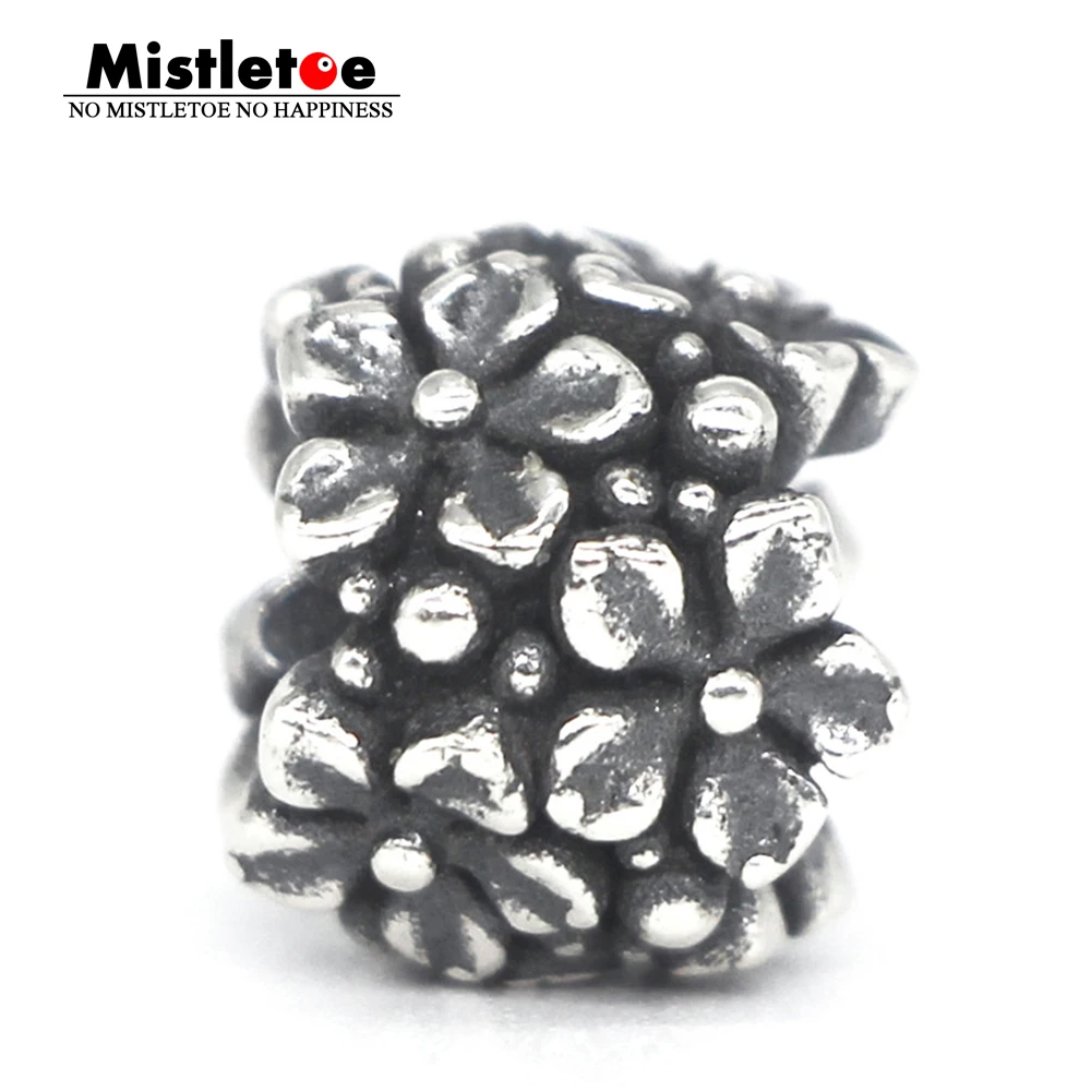 

Mistletoe Genuine 925 Sterling Silver Flower Garden Charm Bead Fit European Bracelet Jewelry
