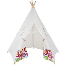 Детский игровой дом экологические палатки teepee дом Дети хлопок тканевые палатки