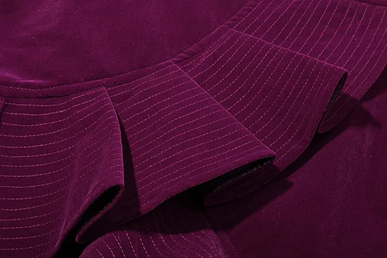 Ellacey/осенне-зимняя женская юбка-бутон, черная фуксия, Бархатная мини-юбка с оборками, винтажная фланелевая юбка с волнистыми пуговицами