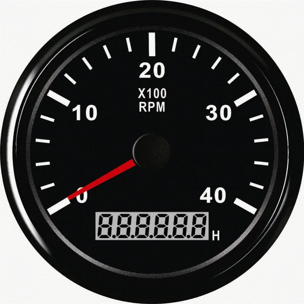 1pc 0 4000RPM Instrument Panel Tachometer Gauges 85mm Revolution Meter