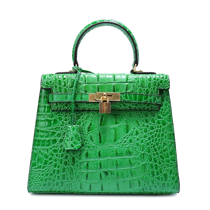 Women genuine leather bag famous brand crocodile pattern woman messenger cross body make up bags