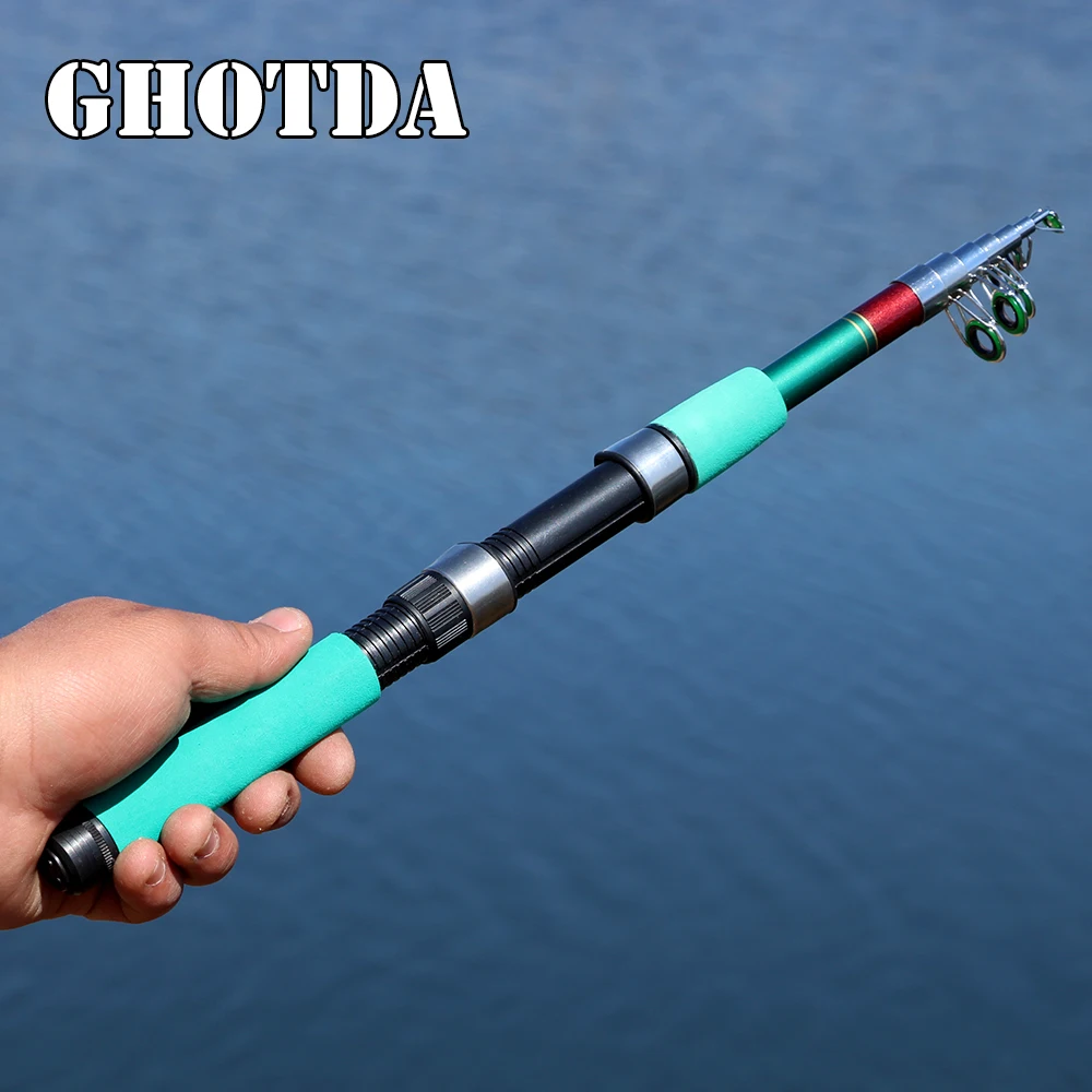 

GHOTDA 1.8/2.1/2.4/2.7/3.0/3.6M Telescopic Rock Fishing Rod Carp Feeder
