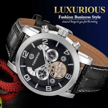 FORSINING Брендовые мужские модные автоматические часы Tourbillon с