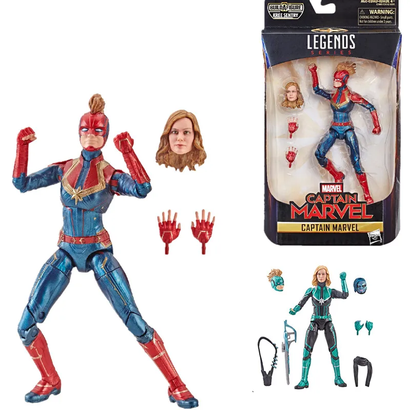 

18cm Two colors NEW MARVEL The AVENGERS LEGENOS SERIES Captain Marvel PVC Action Figure Collectible Model Toys Doll