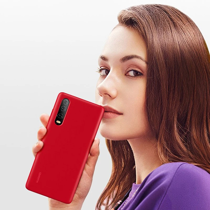 Оригинальный чехол для Huawei P30 Pro силиконовый с логотипом huawei P 30 Мягкий Роскошный