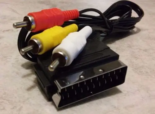 Высокое качество 1,5 м RGB Scart до 3 RCA аудио видео кабель для NES BUKIM