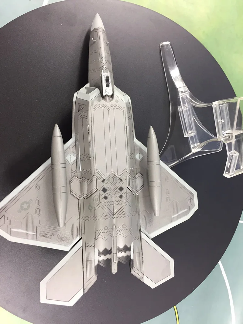 Коллекционный 1/72 масштаб военный сплав авиасимулятор F-22 Raptor самолет-истребитель со статической моделью для фанатов детский подарок