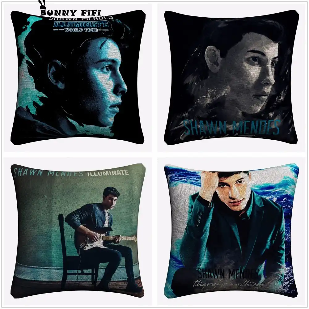 Shawn Mendes Illuminate 45x45cm Cotton Linen Pillow Cover For Sofa Bed Cushion Cover Home Decor Almofada Decorativa Aliexpress