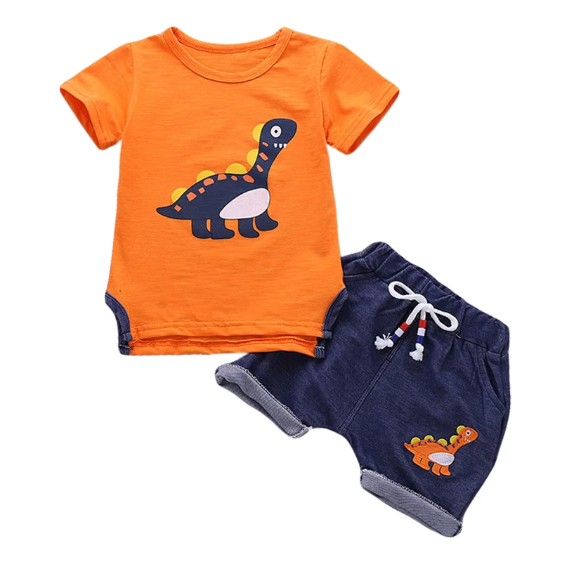 Children Clothing 2019 Summer Toddler Boys Clothes T-shirt+Shorts 2pc Outfit Kids Clothes Boys Sport Suit For Boys Clothing Sets