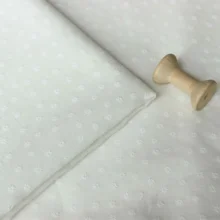 Белая хлопковая ткань, клетчатая жаккардовая ткань, маленькая Цветочная рубашка, ткань для юбки платья, одежда, ткань 100x145 см