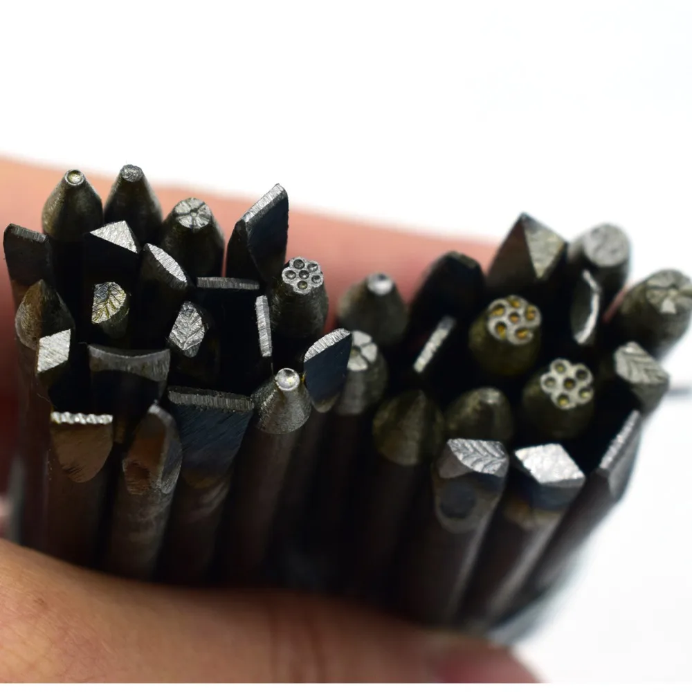 

Steel Design Steel Stamp 6.7cm Hand Punch For Impress Art Metal Jewelers 36pcs Mixed Set