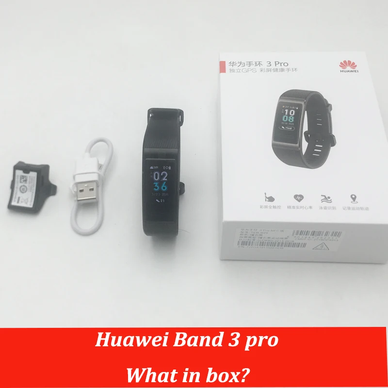 huawei Band 3 pro умный браслет 3 gps водонепроницаемый цветной сенсорный экран для сердечного ритма сна оснастка умный Браслет