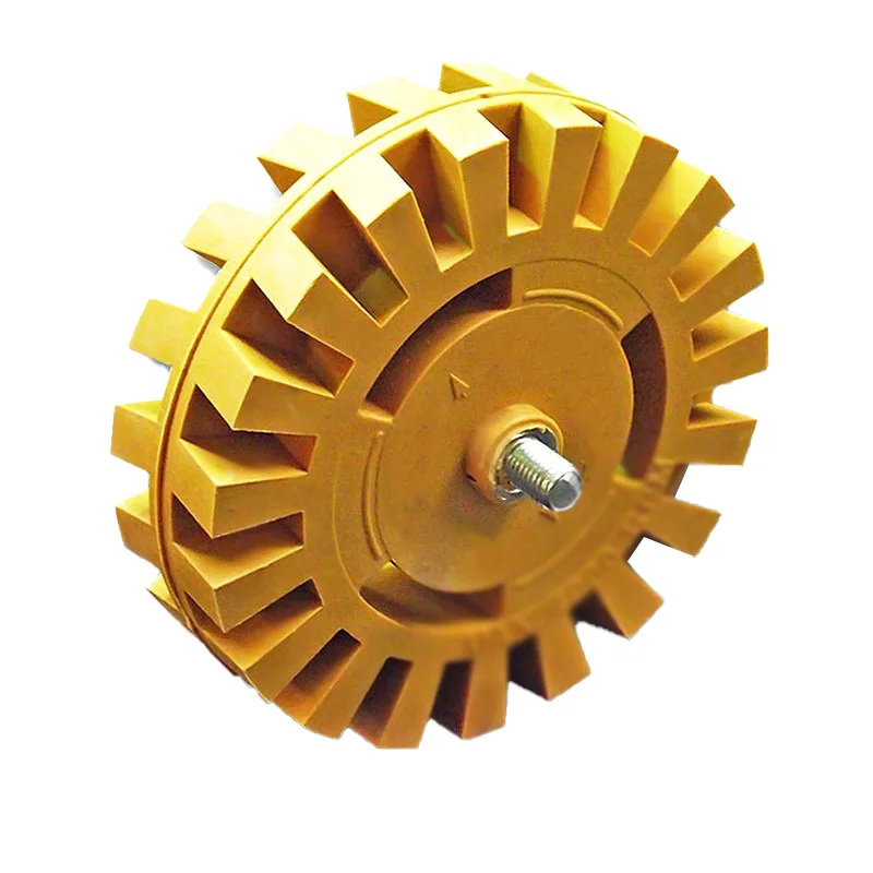 

25Mm Rubber Pneumatic Degumming Disc Thread 5 / 16-24 Gear Diameter 100mm