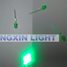 200 шт. F3 3 мм супер зеленый круглый сверхяркий светодиодный светильник светодиодный рассеянный 520-535nm нефритовый зеленый