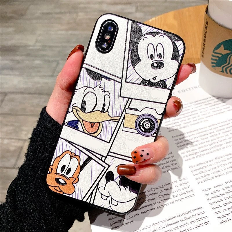 

3D Relief Cartoon Mouse Cases For iPhone 7 Plus 8 X 10 Lovely Case For iPhone 11 Pro Max 6 6S Plus 5 5S SE XS Max XR TPU Cover