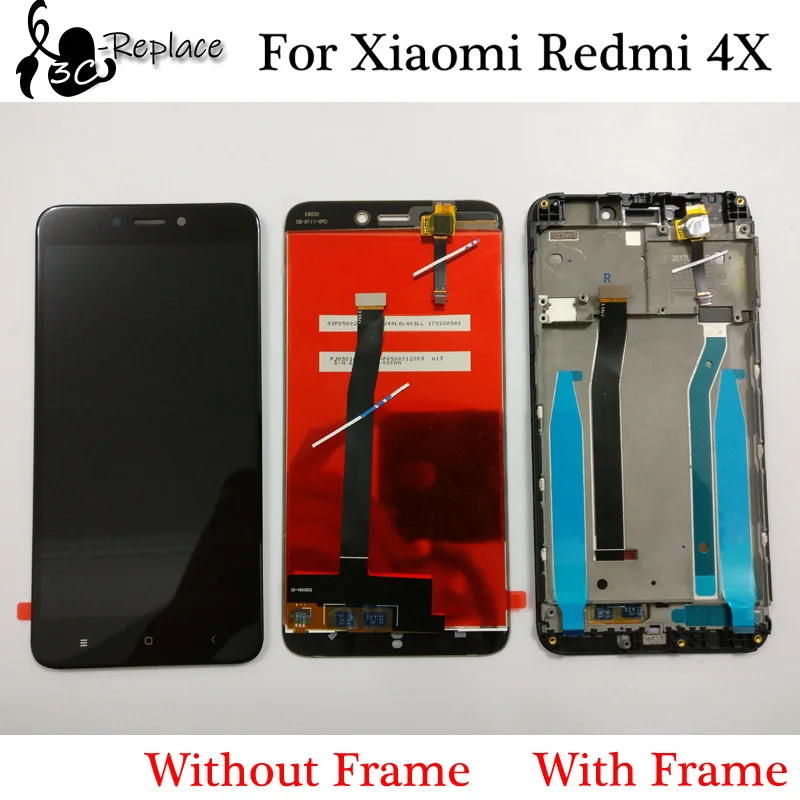 Для Xiaomi Redmi 4X Pro Prime lcd дисплей кодирующий преобразователь сенсорного экрана в сборе/с рамкой для Xiaomi Redmi 4X MAE136 MAG138 Global