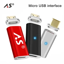 Магнитный адаптер для быстрой зарядки, Магнитный адаптер для телефона Microusb, адаптер для кабеля Micro USB для samsung Xiaomi, магнитный разъем