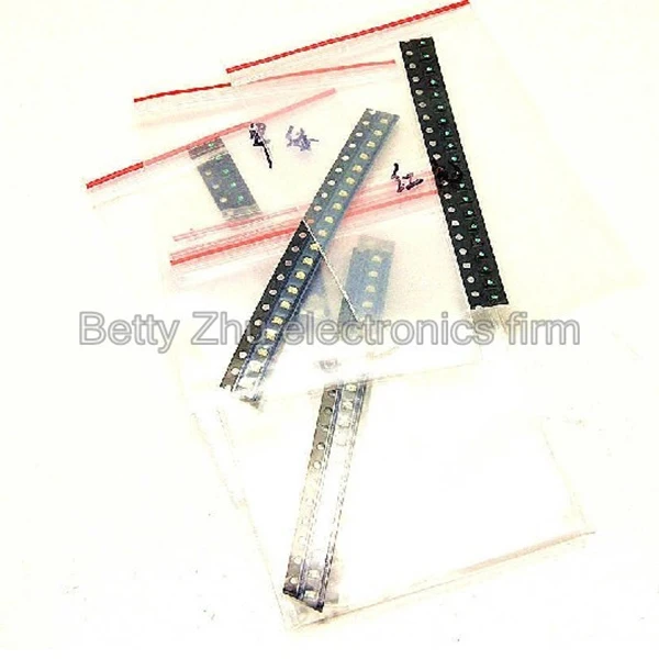 

0805 SMD LED light-emitting diode package, red, yellow, blue, white,orange,green,Emerald 7 kinds each 20pcs 2012